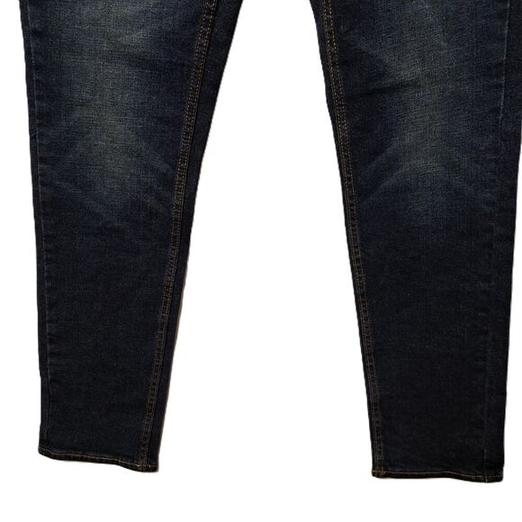 Old Navy Mens Dark Wash 5-Pocket Slim Fit Denim Blue Jeans 28x30 - Picture 4 of 8